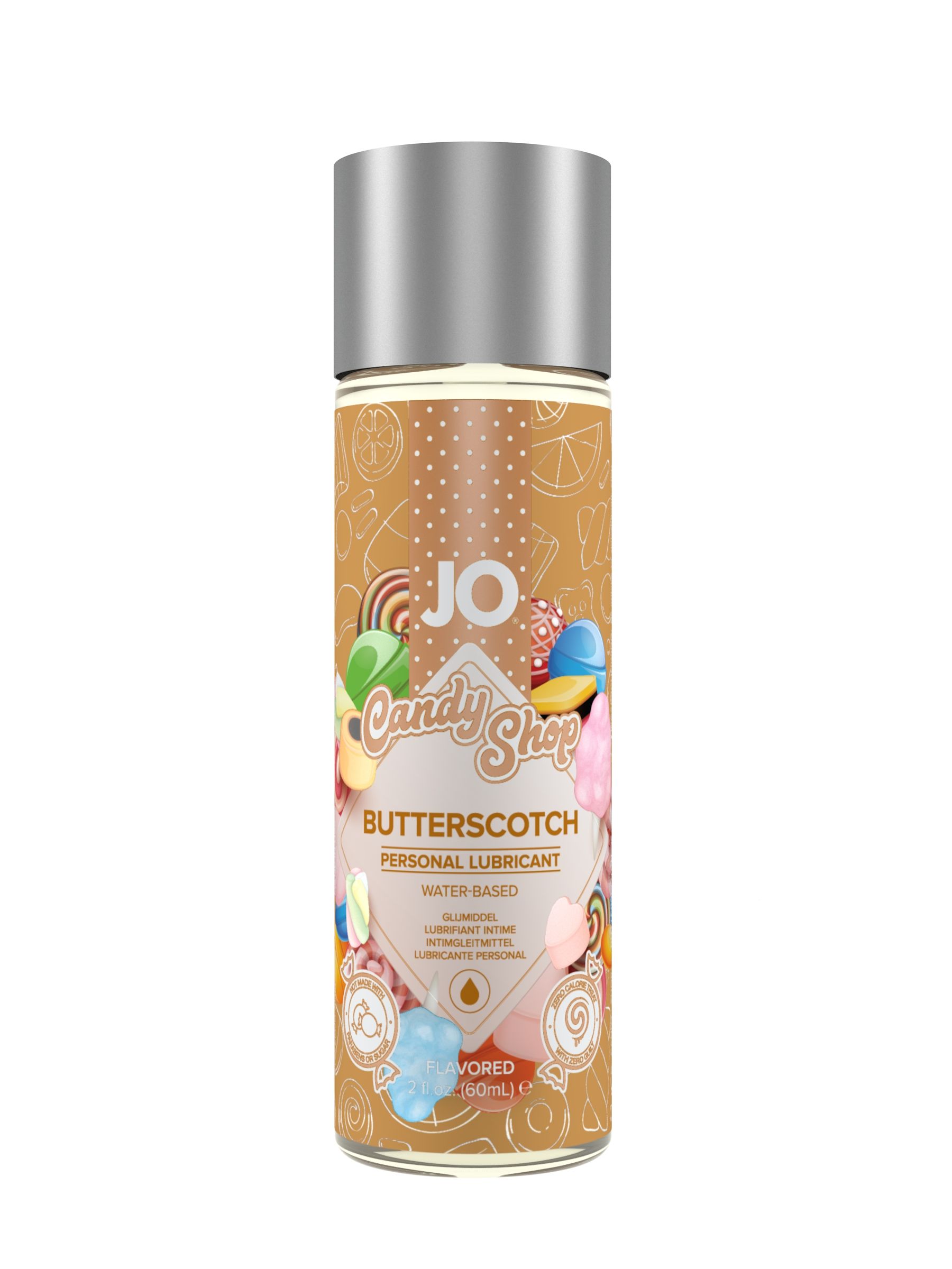 Смазка на водной основе Candy Shop Butterscotch с ароматом ирисок - 60 мл.