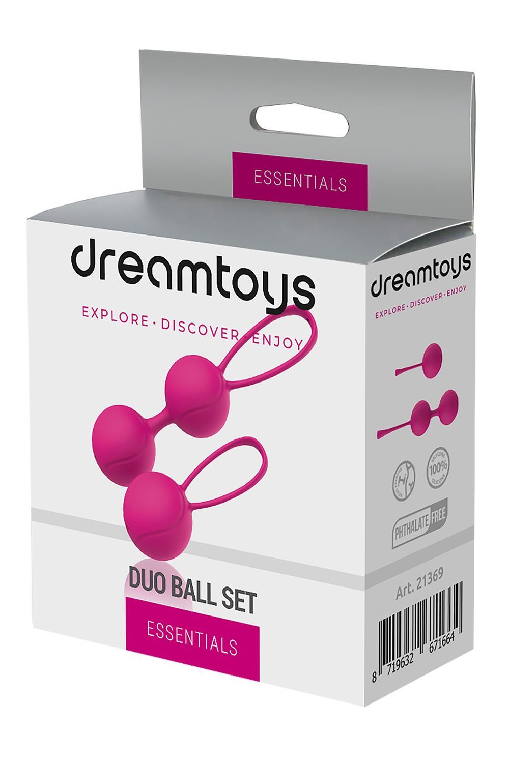 Набор розовых вагинальных шариков Duo Ball Set