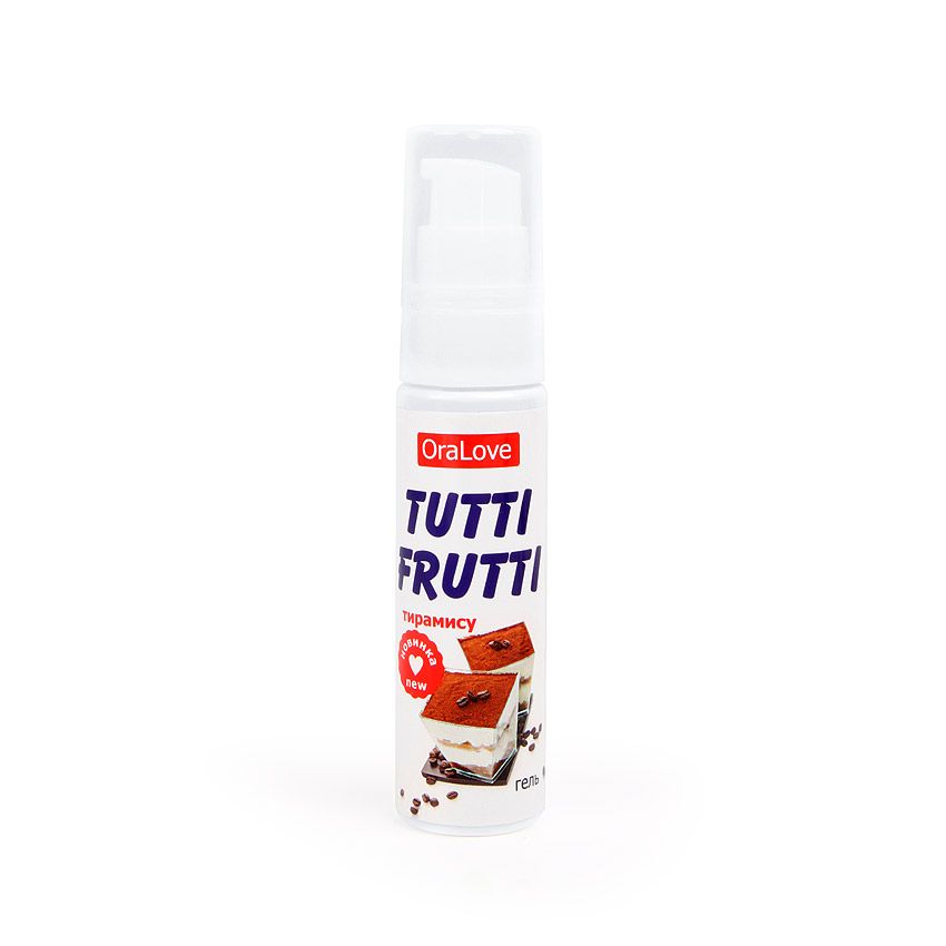 Гель-смазка Tutti-frutti со вкусом тирамису - 30 гр.