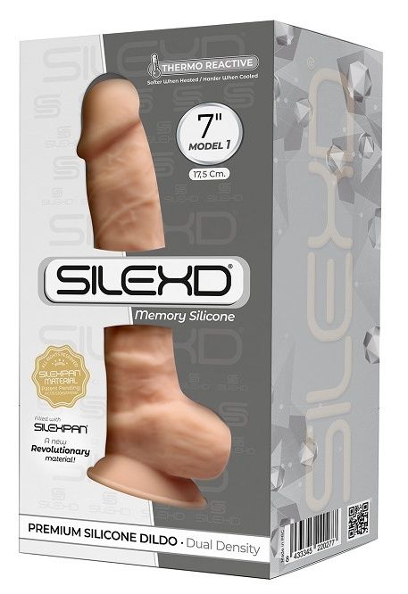 Телесный фаллоимитатор SILEXD Model 1 7’’ - 17,5 см.