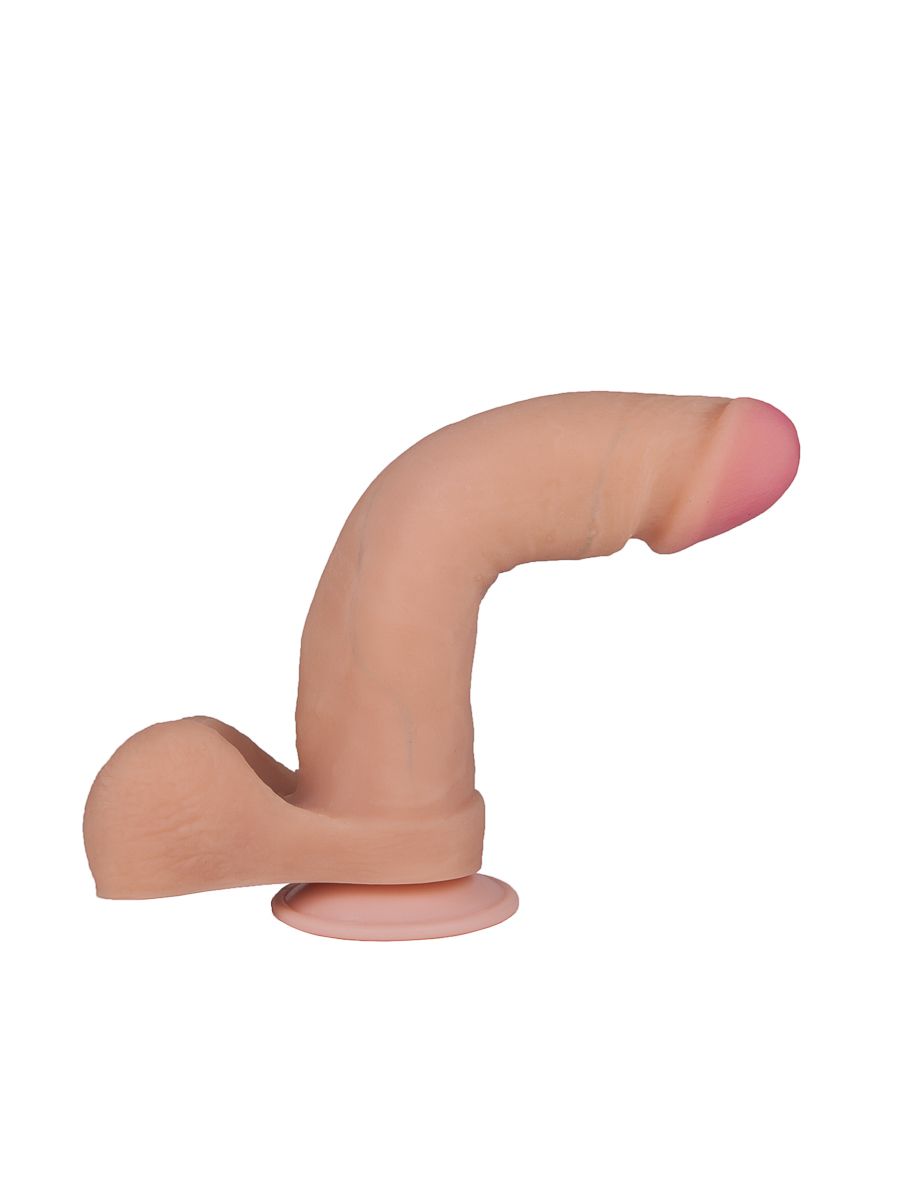 Телесный фаллоимитатор на присоске F&F BEST COCK 8 - 22 см.