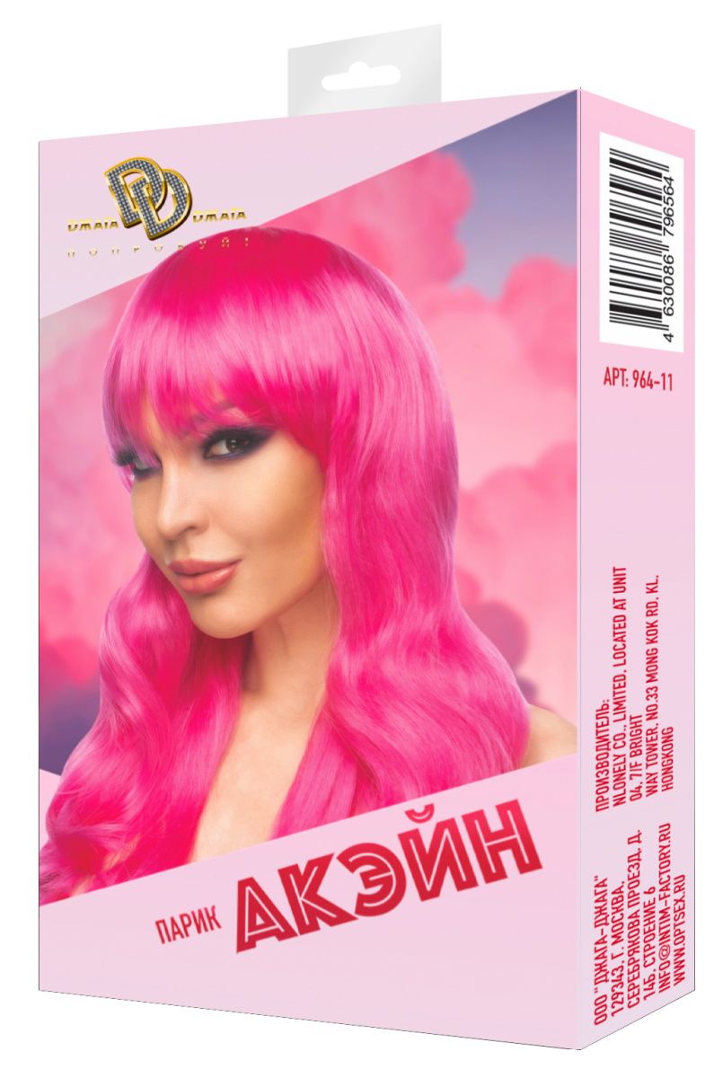 Ярко-розовый парик  Акэйн 