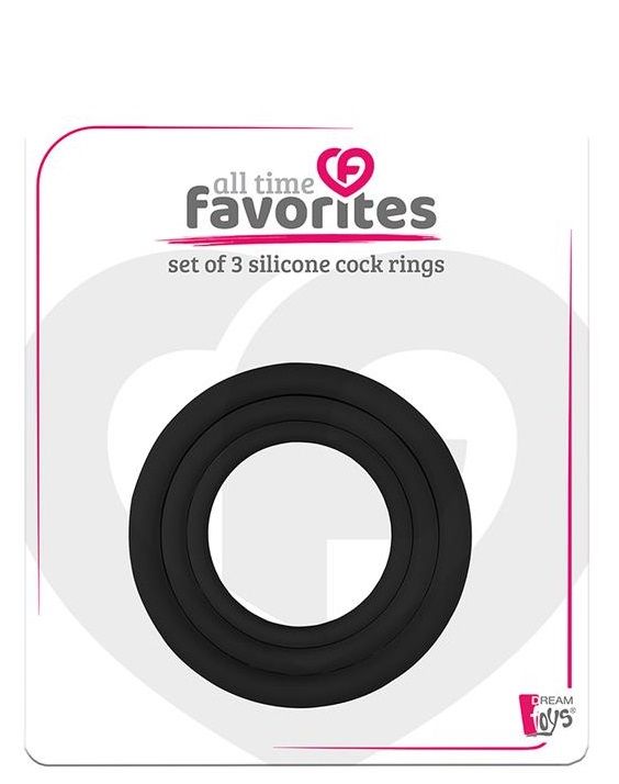 Набор из 3 эрекционных колец 3 Silicone Cockrings