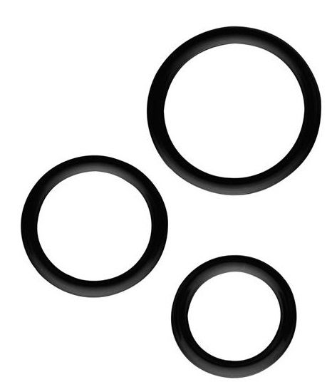 Набор из 3 эрекционных колец 3 Silicone Cockrings