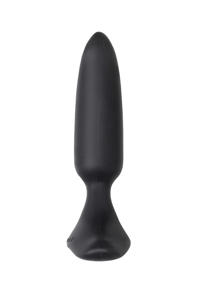 Черная анальная вибропробка HUSH 2 Size S - 12,1 см.