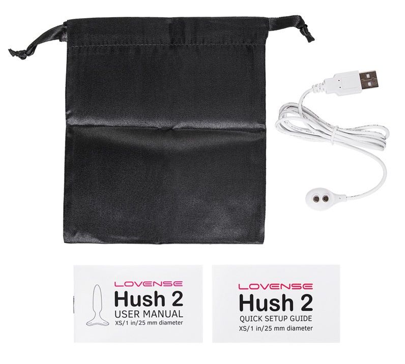 Черная анальная вибропробка HUSH 2 Size S - 12,1 см.