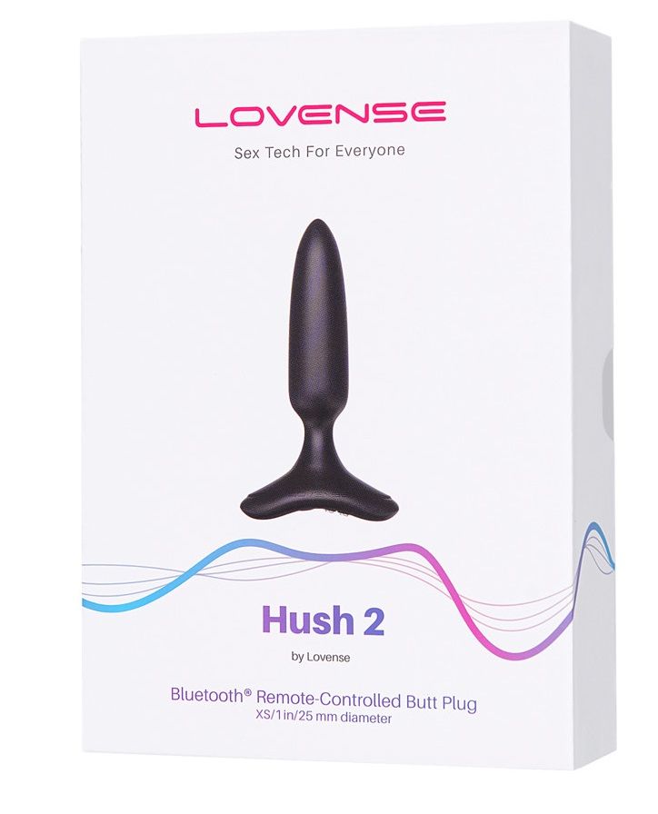 Черная анальная вибропробка HUSH 2 Size S - 12,1 см.