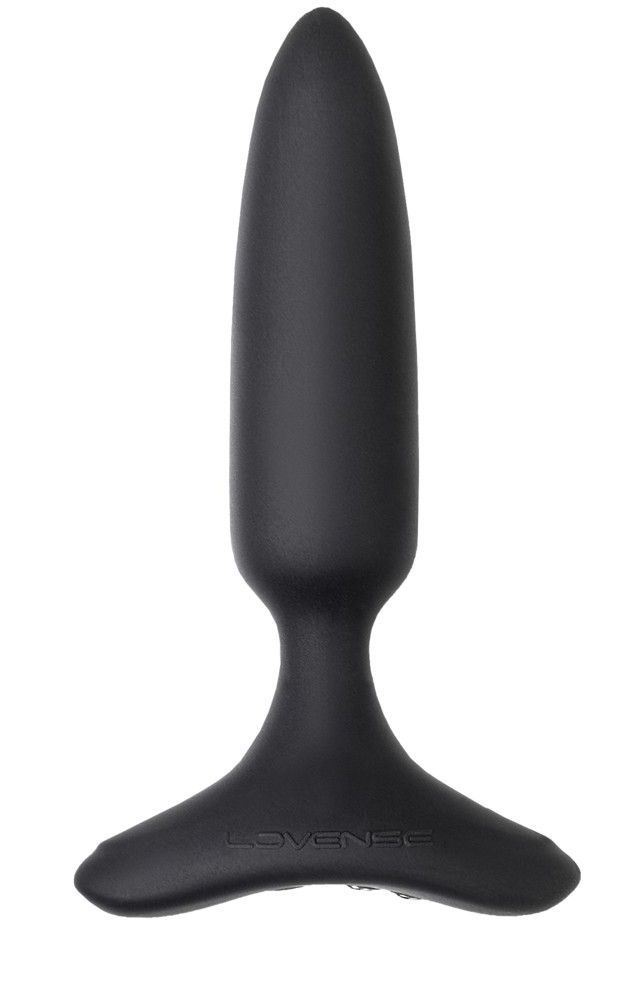 Черная анальная вибропробка HUSH 2 Size S - 12,1 см.