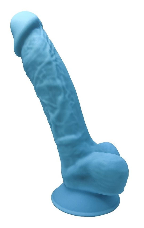Голубой фаллоимитатор SILEXD Model 1 7’’ - 17,6 см.