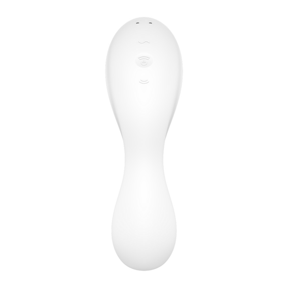Белый вибратор 3-в-1 Curvy Trinity 5+