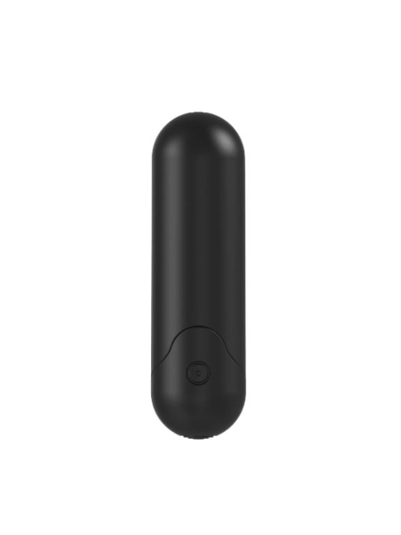 Черная перезаряжаемая анальная пробка №08 Cone-shaped butt plug - 13,5 см.