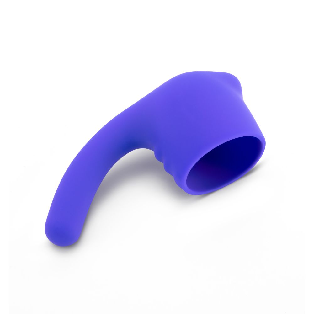 Фиолетовая насадка для wand-вибромассажера Deluxe Silicone G-Spot Wand Attachment