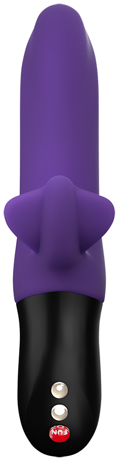 Фиолетовый пульсатор с клиторальным лепестком Bi Stronic Fusion - 21,5 см.