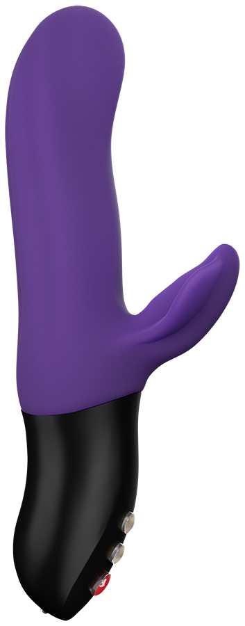 Фиолетовый пульсатор с клиторальным лепестком Bi Stronic Fusion - 21,5 см.