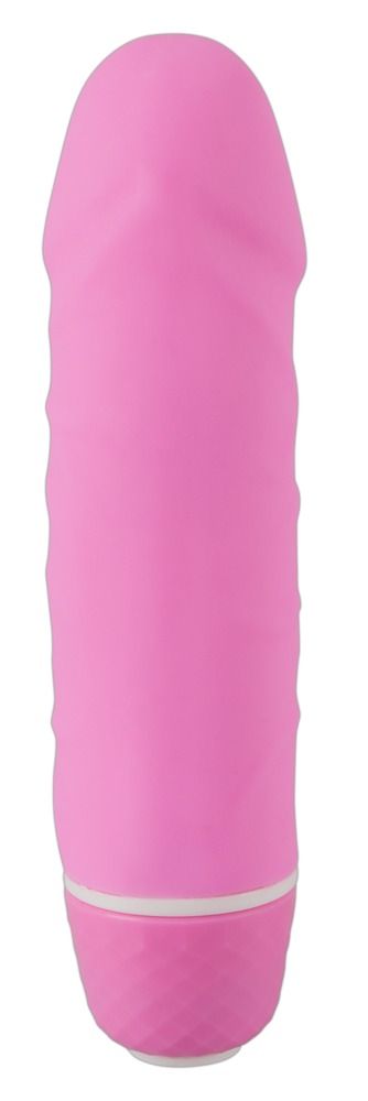 Розовый миниатюрный вибратор Mini Little Darling - 12,5 см.