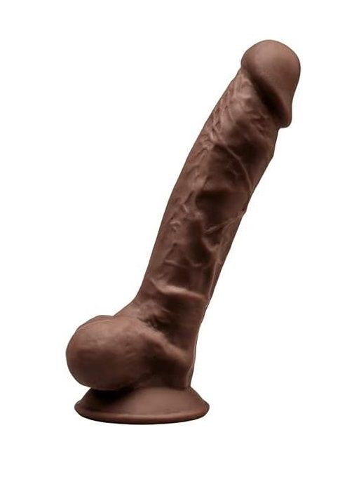 Коричневый фаллоимитатор SILEXD Model 1 7’’ - 17,5 см.