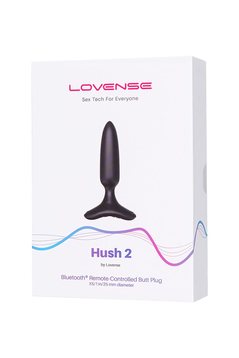 Черная анальная втулка Hush 2 (XS) - 12,1 см.