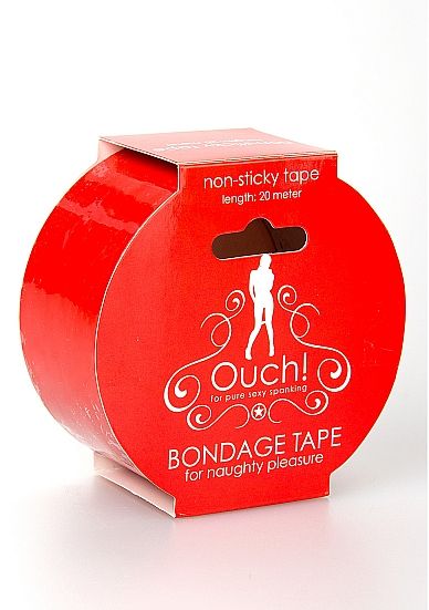 Красная лента для связывания Bondage Tape Red 