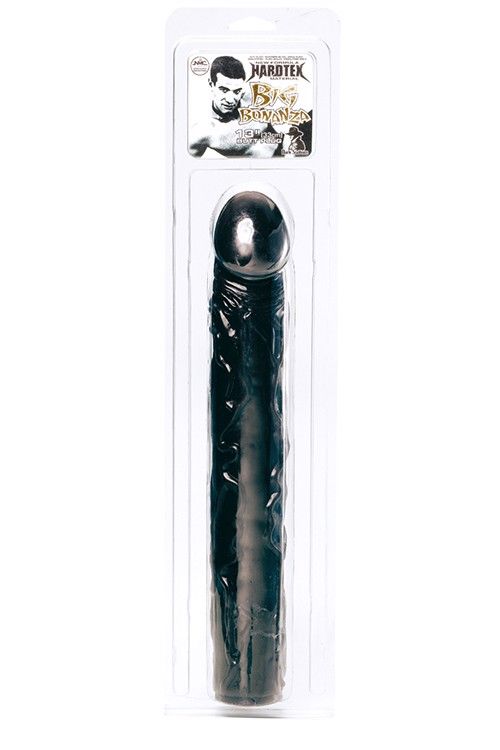 Чёрный фаллоимитатор BIG BONANZA 13 BLACK BUTT PLUG - 33 см.