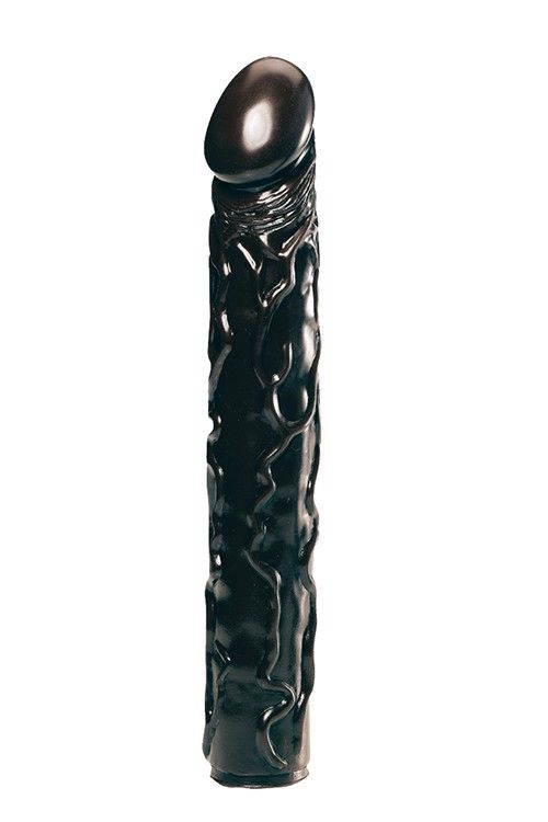 Чёрный фаллоимитатор BIG BONANZA 13 BLACK BUTT PLUG - 33 см.