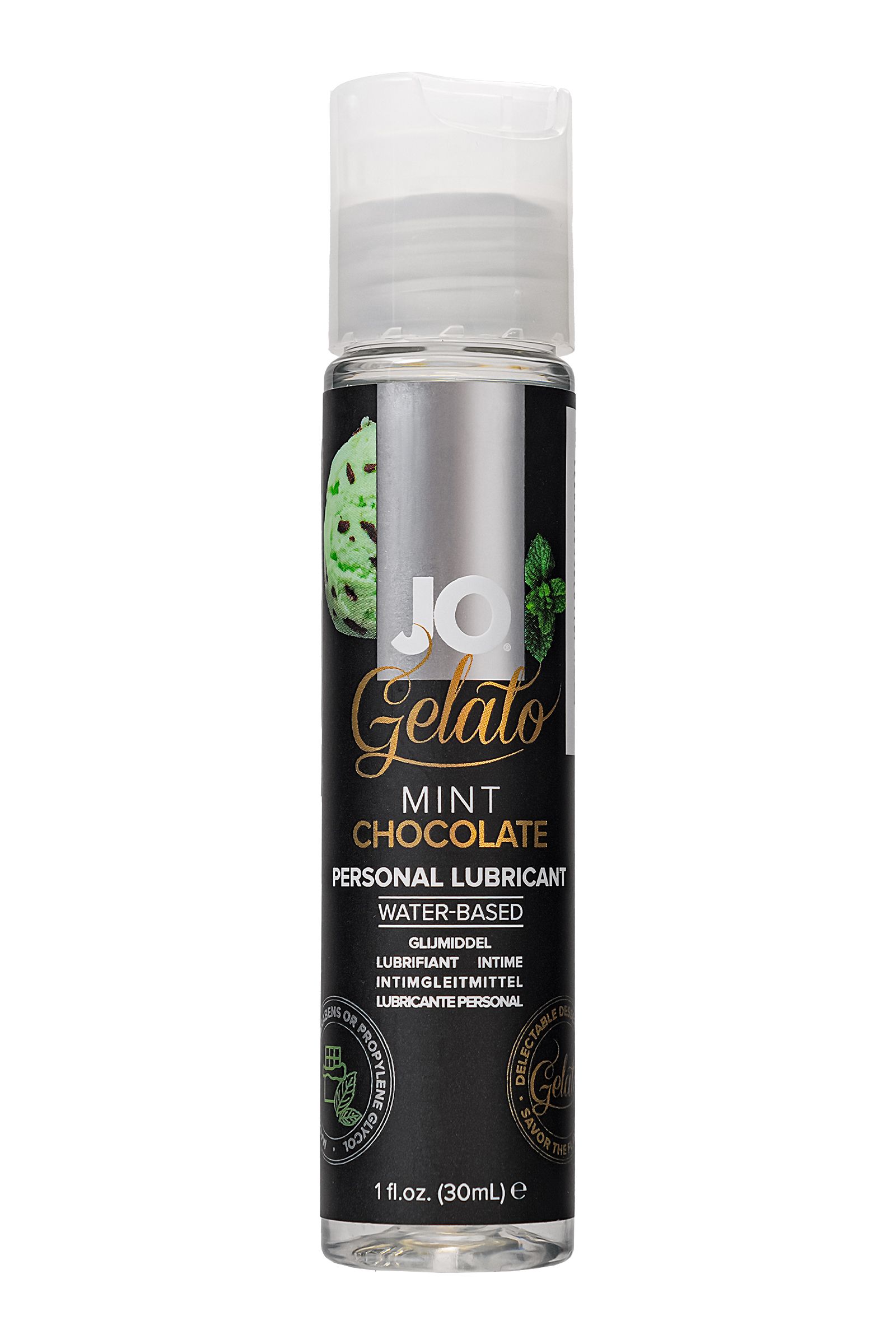 Лубрикант с ароматом мятного шоколада JO GELATO MINT CHOCOLATE - 30 мл.