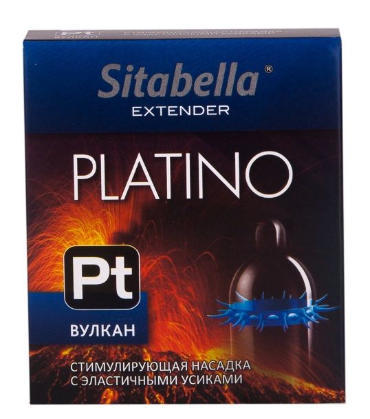 Стимулирующая насадка с усиками Platino  Вулкан 