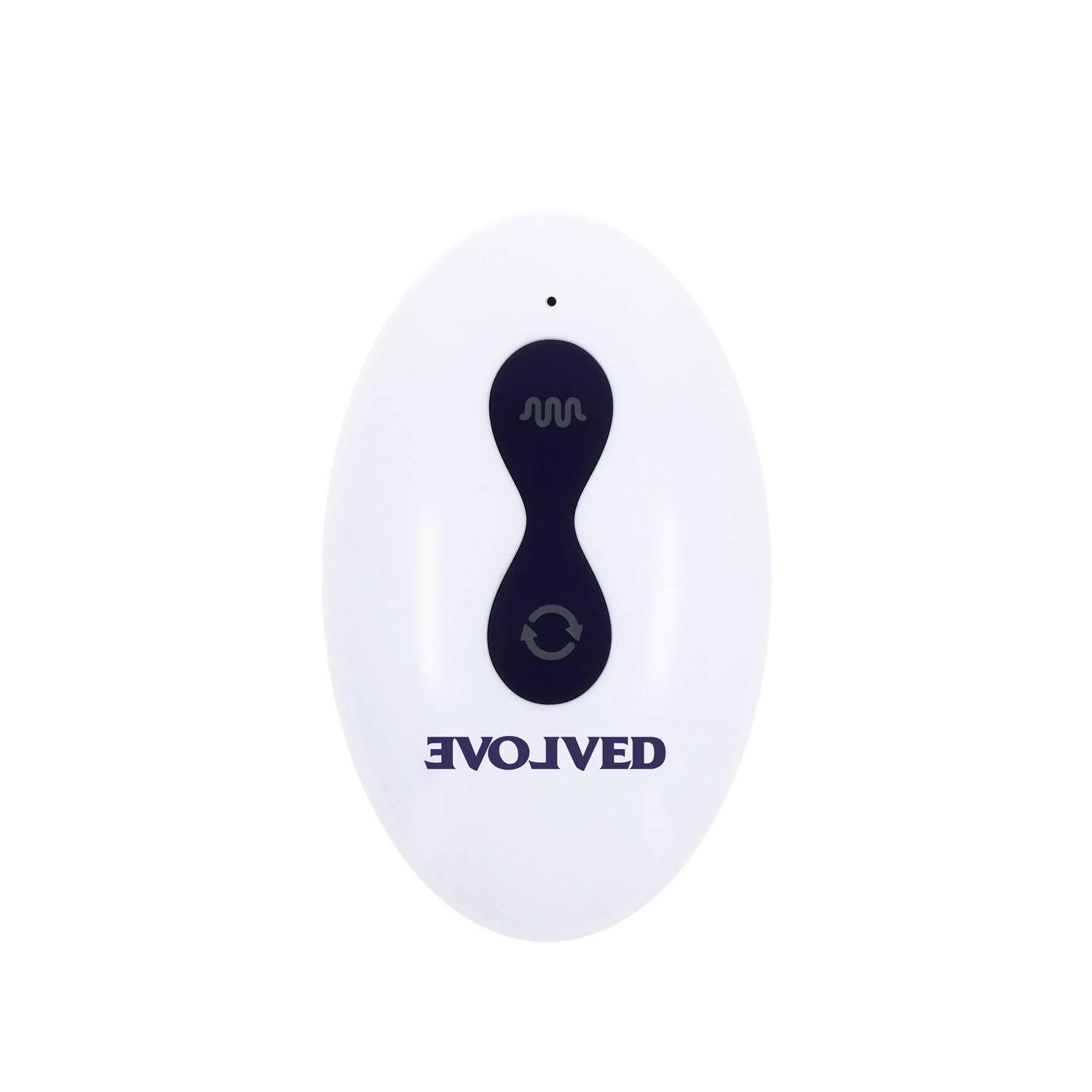 Фиолетовые анальные бусы с вибрацией и вращением Pleasure Orbit - 17,8 см.