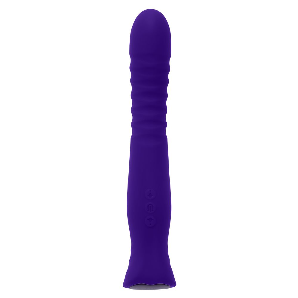 Фиолетовый вибростимулятор Trixxxie - 22,2 см.