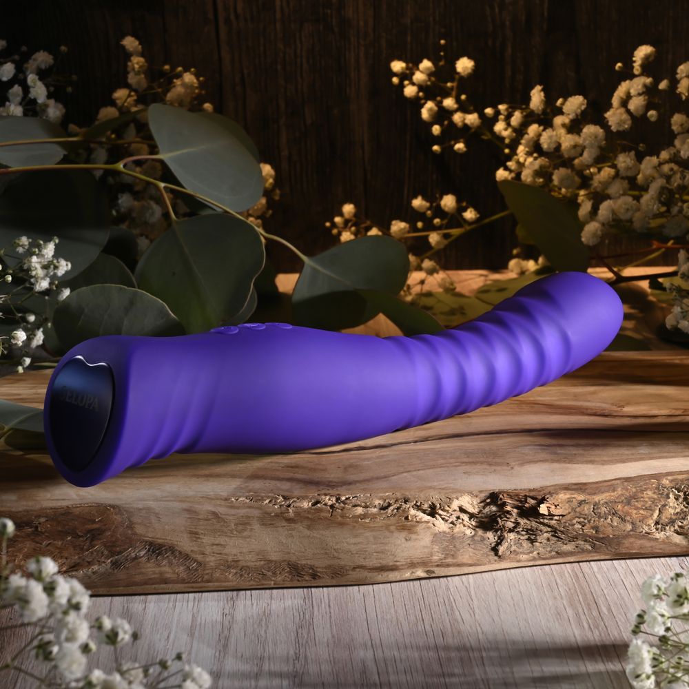 Фиолетовый вибростимулятор Trixxxie - 22,2 см.