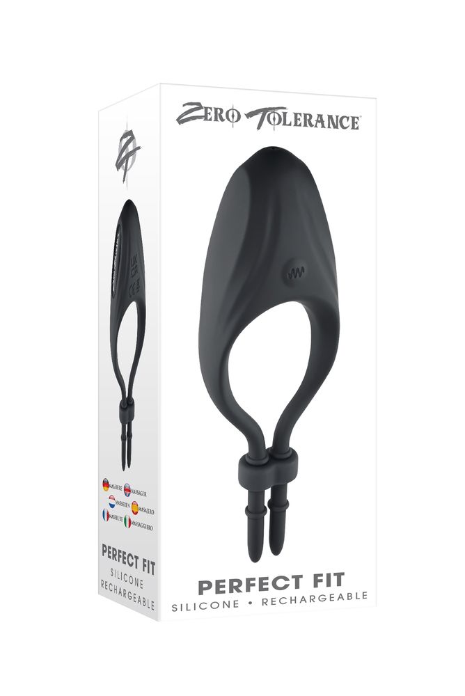 Черное эрекционное вибролассо Perfect Fit
