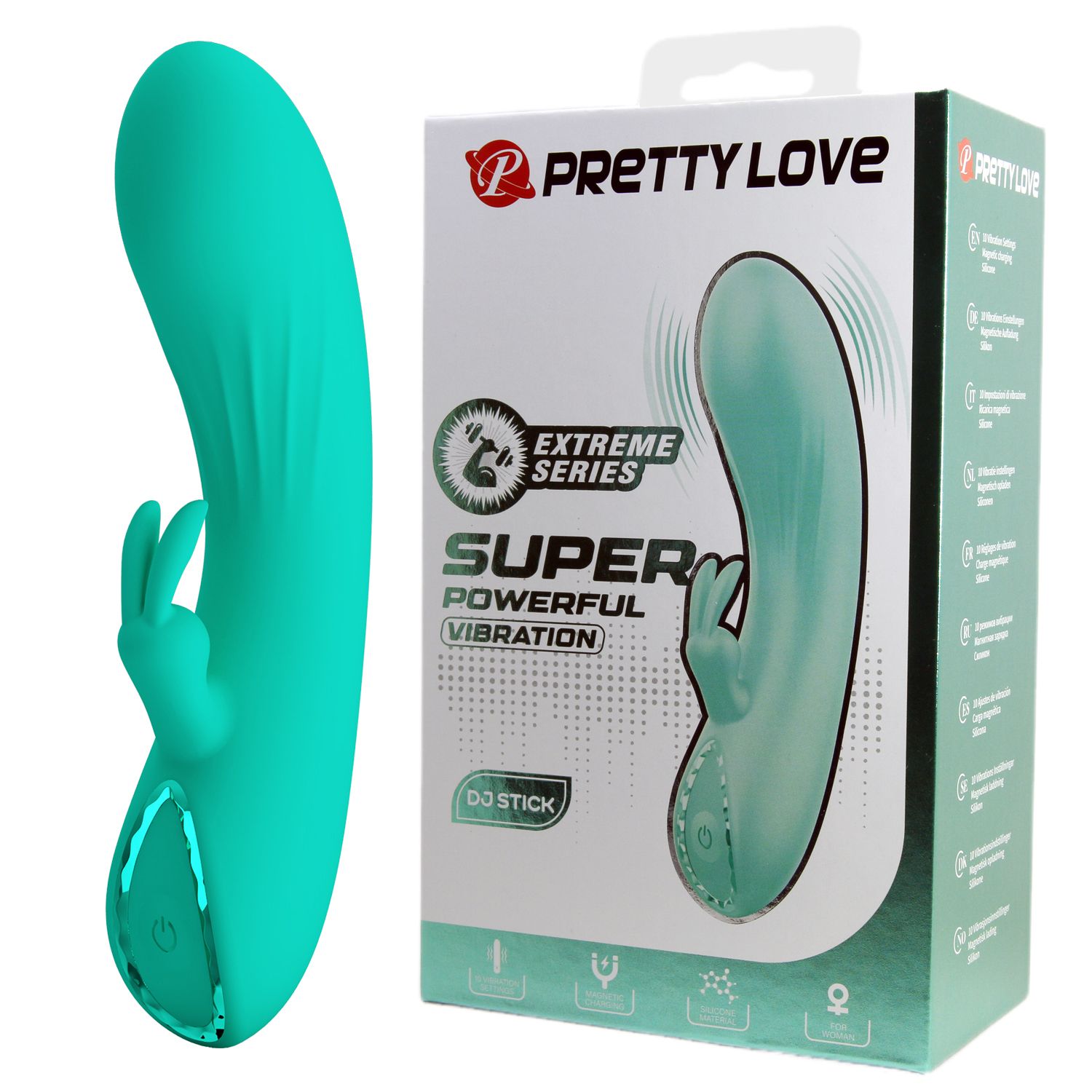 Зеленый мини-вибратор DJ Stick - 12,7 см.