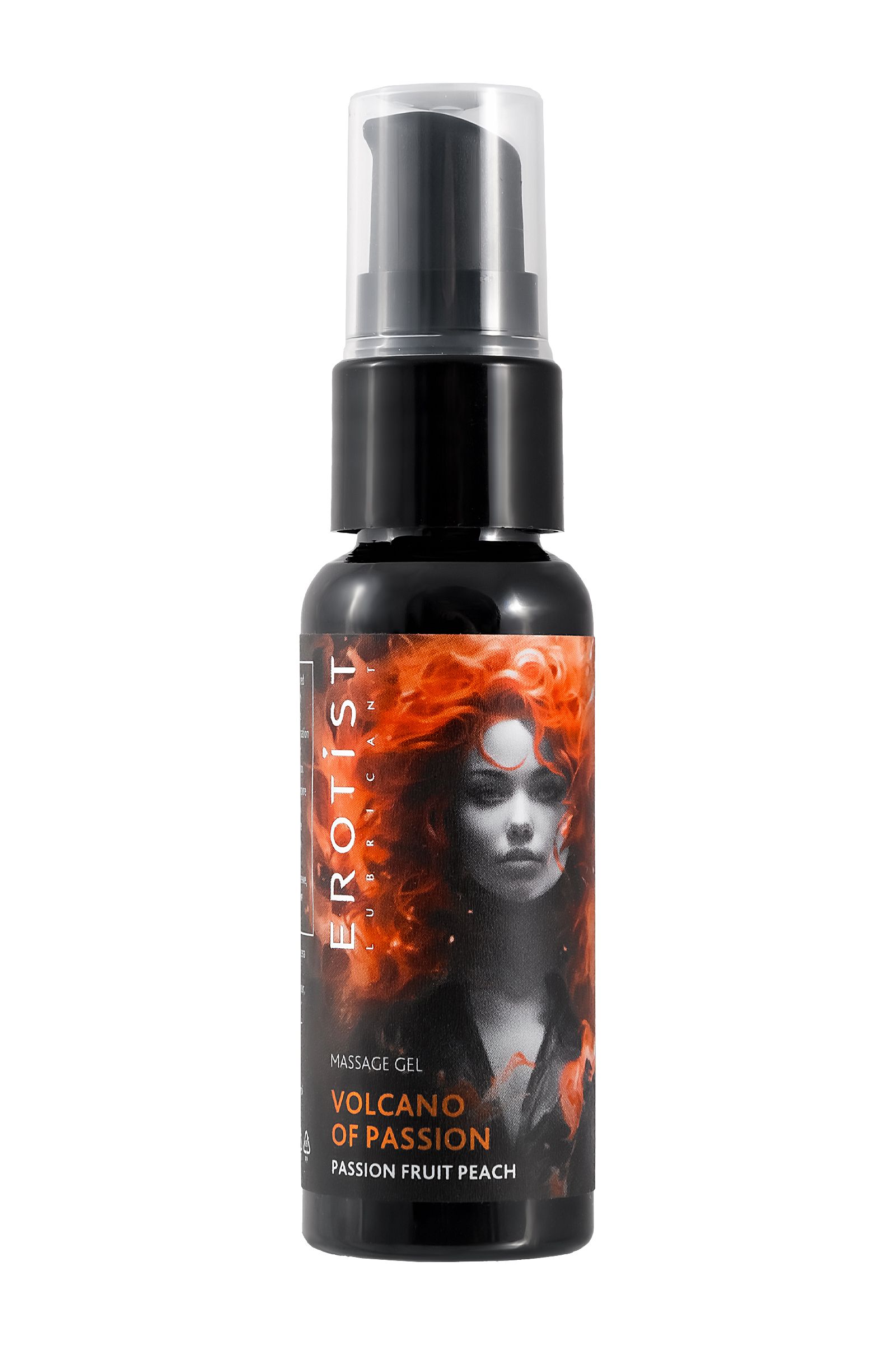 Гель с эффектом вибрации Volcano Of Passion со вкусом персика и маракуйи - 25 мл.