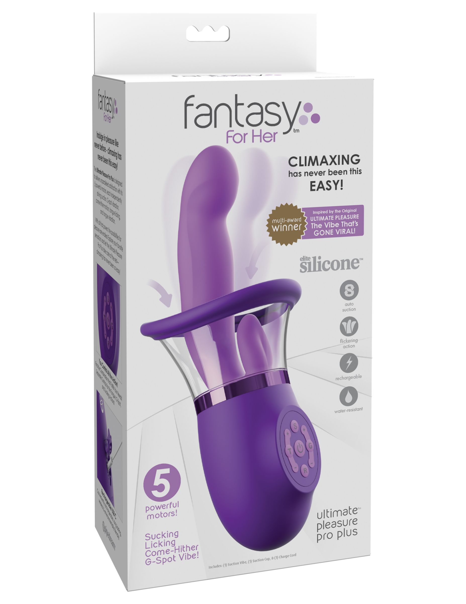 Фиолетовая помпа-вибратор Ultimate Pleasure Pro Plus