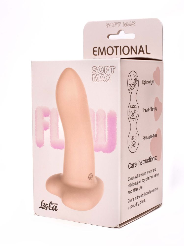 Телесный нереалистичный дилдо Emotional Soft Max - 13 см.