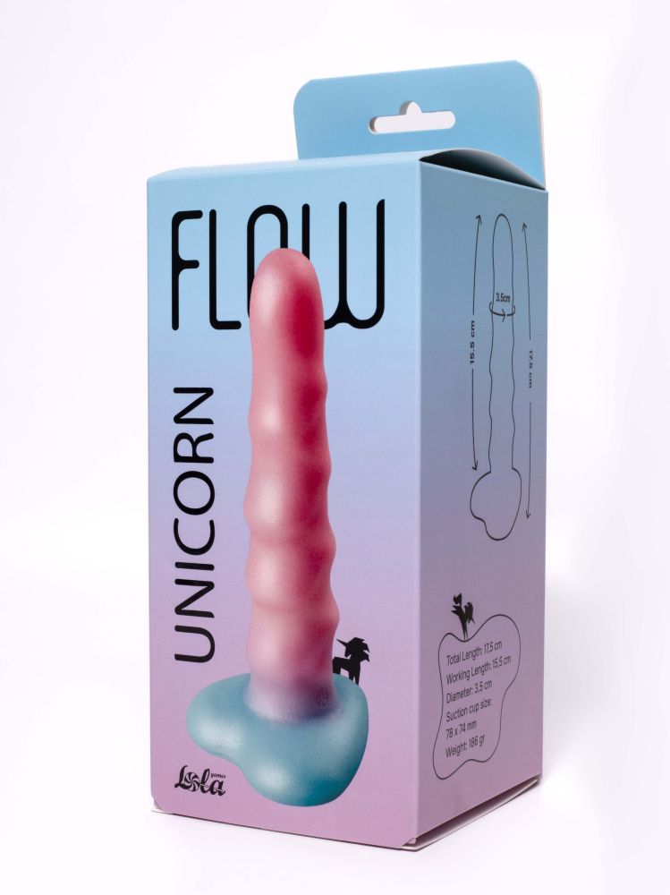 Нереалистичный дилдо Unicorn - 17,5 см.