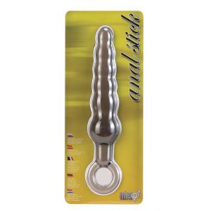 Дымчатая фигурная анальная ёлочка ANAL STICK - 14 см.