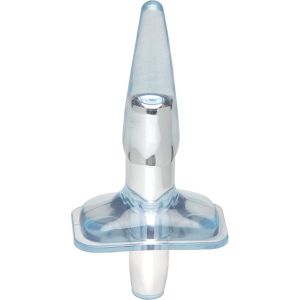 Голубая анальная пробка Purrfect Plug - 9,5 см.