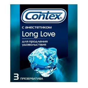 Презервативы с продлевающей смазкой Contex Long Love - 3 шт.