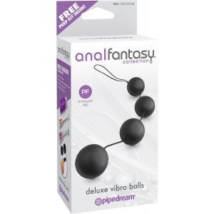 Анальная цепочка из 4 шариков Deluxe Vibro Balls