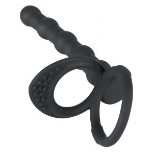 Насадка на пенис для двойного проникновения Cock & ball ring