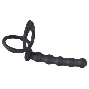 Насадка на пенис для двойного проникновения Cock & ball ring