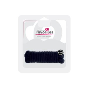 Чёрная веревка для связывания Love Rope - 5 м.