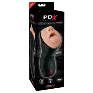 Мастурбатор-ротик Deep Throat Vibrating Stroker