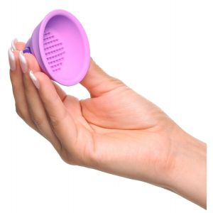 Фиолетовые виброприсоски-стимуляторы на соски Vibrating Nipple