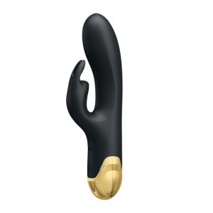 Чёрный вибратор-кролик Royal Pleasure - 19,2 см.