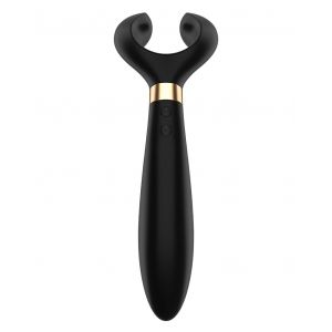 Чёрный вибромассажер для пар Satisfyer Endless Fun