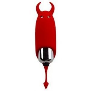 Красный вибростимулятор Devol Mini Vibrator - 8,5 см.