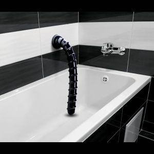 Черный анальный стимулятор-гигант Hosed Ribbed Anal Snake Dildo - 50,8 см.