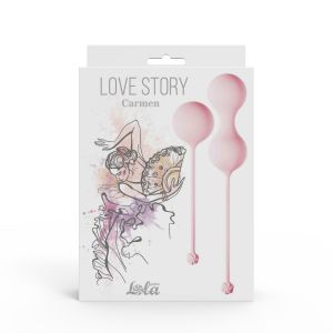 Набор розовых вагинальных шариков Love Story Carmen