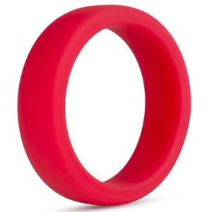 Красное эрекционное кольцо Silicone Go Pro Cock Ring 